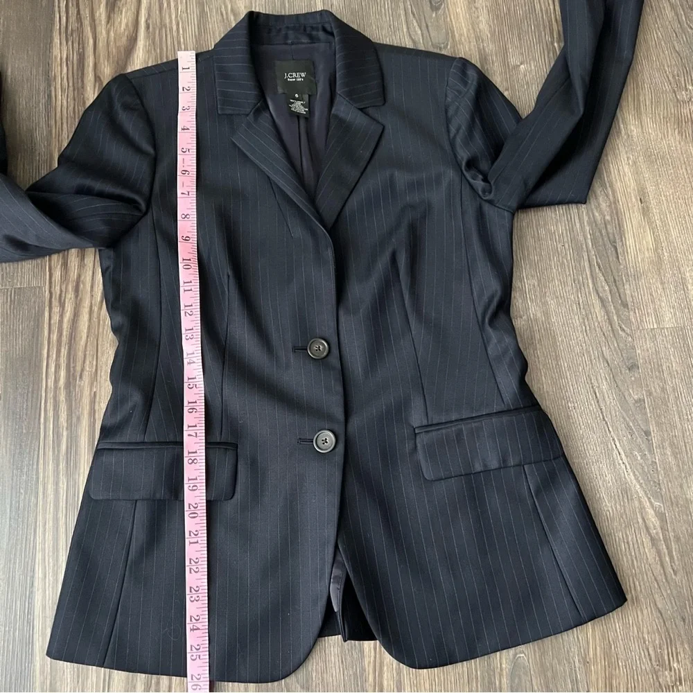 J.Crew Super 120s Wool Pinstripe 2-Button Blazer - Picture 10 of 16
